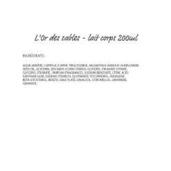 Discount L'Or Des Sables Moisturising