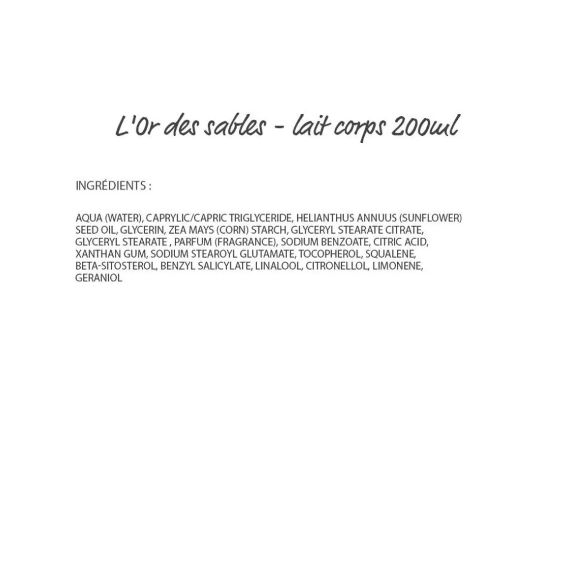 Discount L'Or Des Sables Moisturising