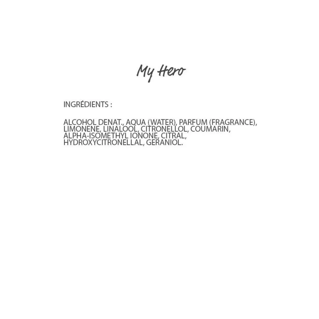 Discount My Hero Eau De Parfum